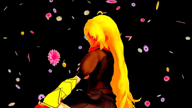 Two Anime Girls Dance Pantyless With Big Breasts In MMD Fantasy Scene