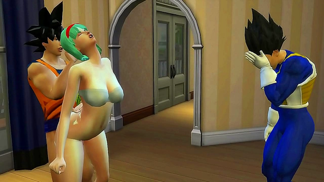 Bulma Cheats With Goku While Vegeta Watches Helplessly In Dragon Ball Hentai