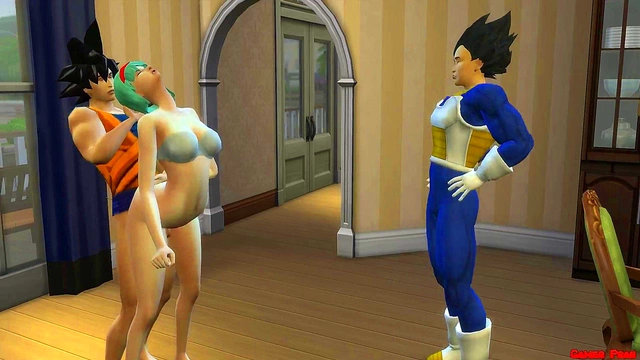 Bulma Cheats With Goku While Vegeta Watches Helplessly In Dragon Ball Hentai