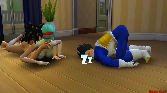 Bulma Cheats With Goku While Vegeta Watches Helplessly In Dragon Ball Hentai