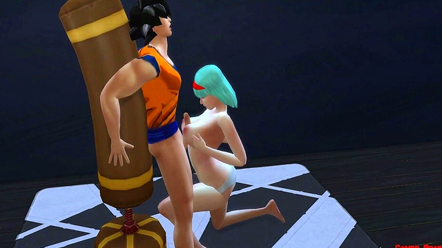 Bulma Cheats With Goku While Vegeta Watches Helplessly In Dragon Ball Hentai