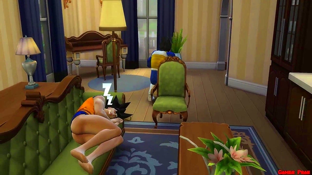 Bulma Cheats With Goku While Vegeta Watches Helplessly In Dragon Ball Hentai