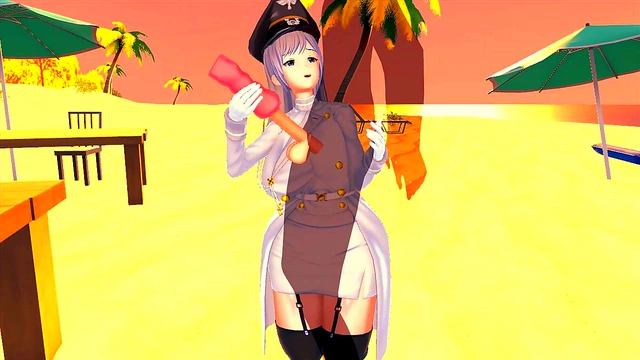 Horny 3D Hentai Soldiers Masturbate & Squirt While Patrolling The Sea