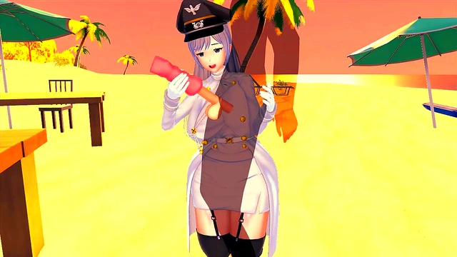 Horny 3D Hentai Soldiers Masturbate & Squirt While Patrolling The Sea