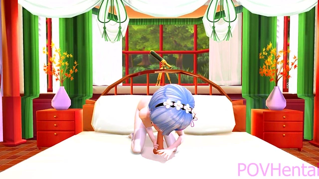 18-Year-Old Rem The Maid Gives Amazing Anime Blowjob In Re-Zero Parody