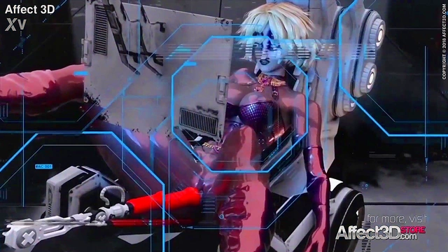 Threesome With Big-Titted 3D Futanari Babes In Sci-Fi Space Station Action