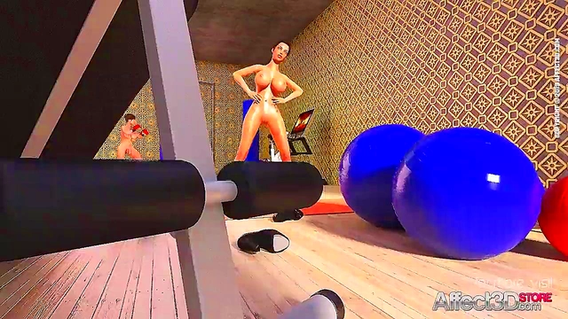 Hot Lesbian Futa Gym Session With Big Tits And Hardcore Anime Action