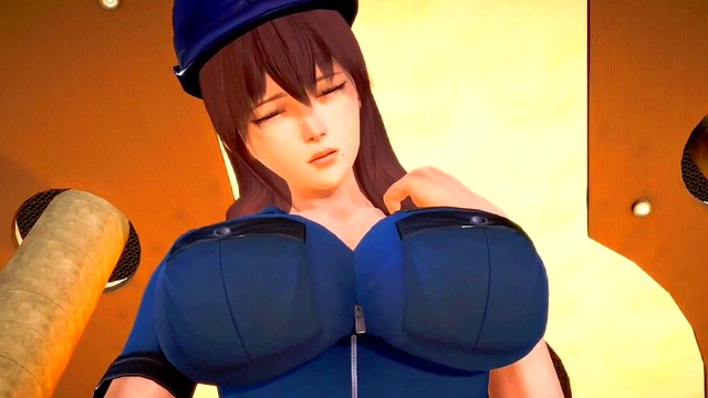 Horny Police Woman Rides Soft Dick To Throbbing Orgasm In Kinky 3D Hentai Fantasy