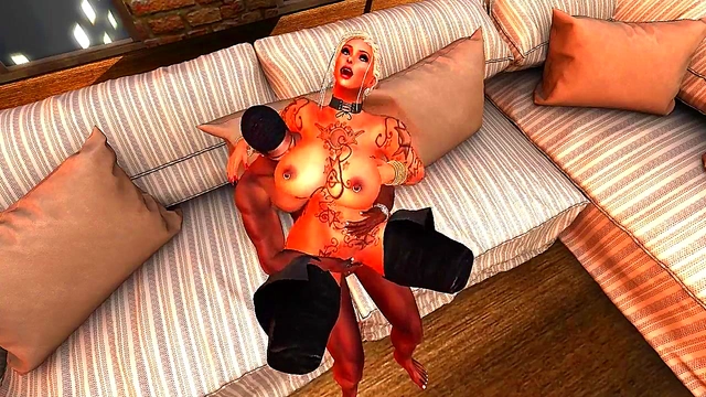 Blonde MILF Kayla Fucks Hard & Gets Black Dick Creampie Anal