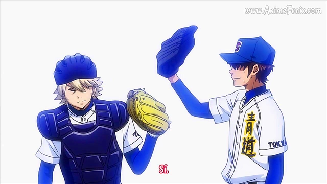 Horny Schoolgirls Seduce Coach in Diamond no Ace Anime Comedy