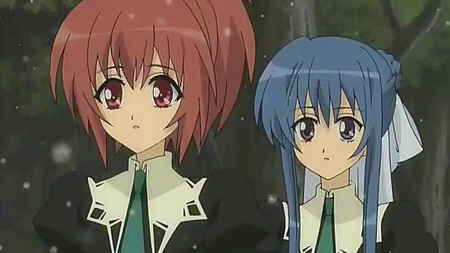 Yuri Anime Girls Share Intense Passion In Strawberry Panic Cap 24