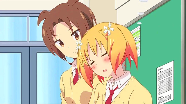 Yuri Anime Duo Engage in Sweet Passive Romance with Sakura