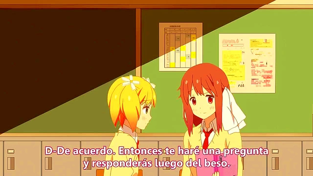 Yuri Anime Duo Engage in Sweet Passive Romance with Sakura