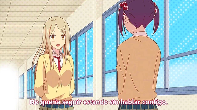 Yuri Anime Duo Engage in Sweet Passive Romance with Sakura