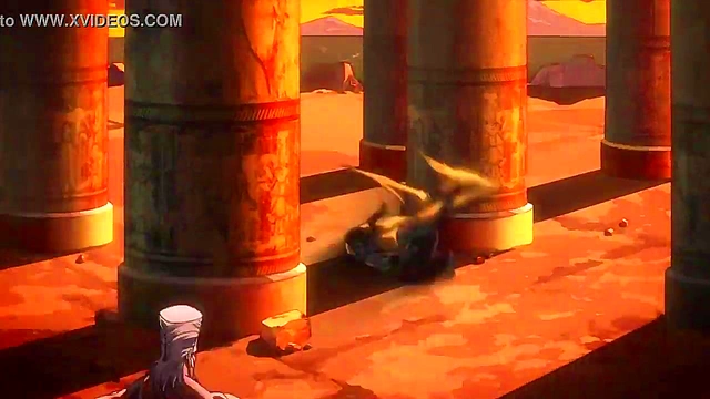 Jojo's Bizarre Adventure – Anime Couple Gets Wild in Egypt for Steamy Fun