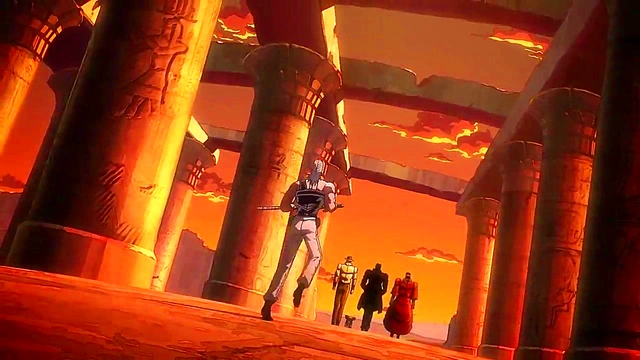 Jojo's Bizarre Adventure – Anime Couple Gets Wild in Egypt for Steamy Fun