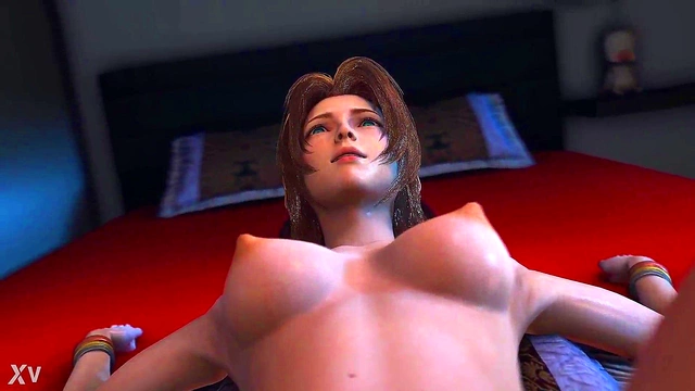 Aerith's Romantic Hotel Room Encounter with Big Boobs & Missionary Action