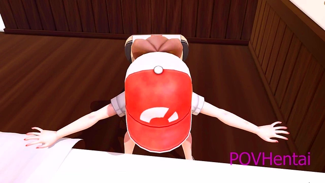 Elaine Pokémon Parody – 18-Year-Old Anime Babe Rides Dick for Juicy Finish