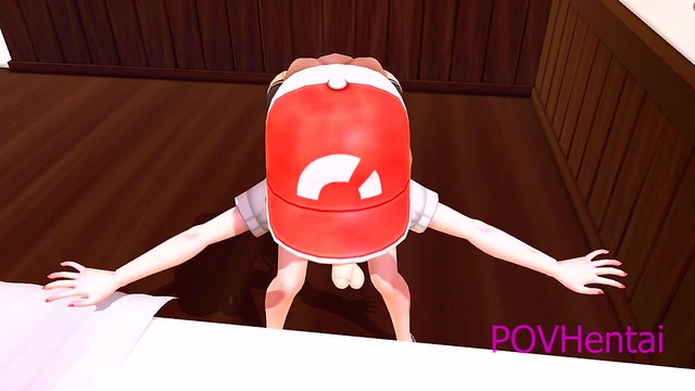 Elaine Pokémon Parody – 18-Year-Old Anime Babe Rides Dick for Juicy Finish