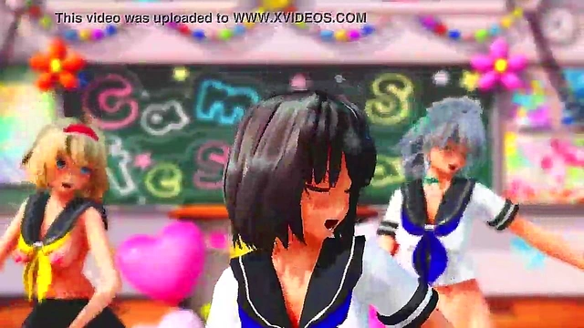 Hentai Futa Babe Shows Off Her Dick In Sexy MMD Scene
