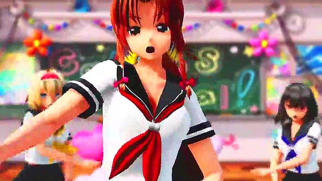 Hentai Futa Babe Shows Off Her Dick In Sexy MMD Scene