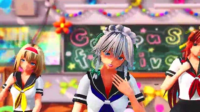 Hentai Futa Babe Shows Off Her Dick In Sexy MMD Scene