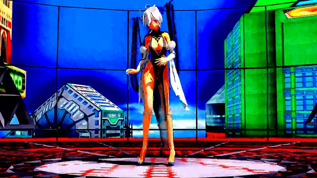 Beautiful Half-Naked Whore Dances & Sings With Naked Pussy In Anime MMD