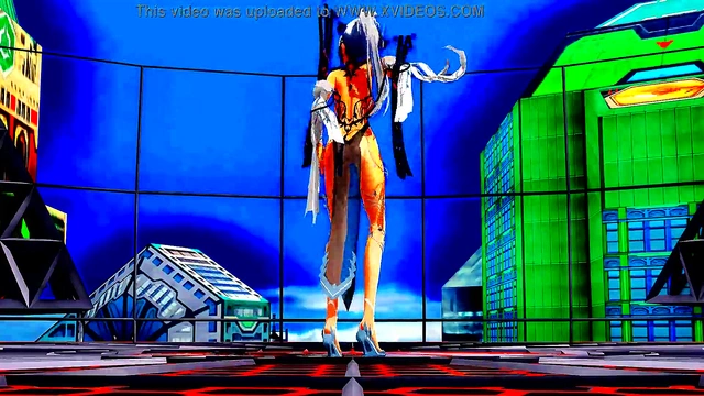 Beautiful Half-Naked Whore Dances & Sings With Naked Pussy In Anime MMD