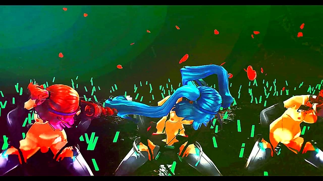 Naked Girls Dance Seductively in Anime Fantasy World MMD Style