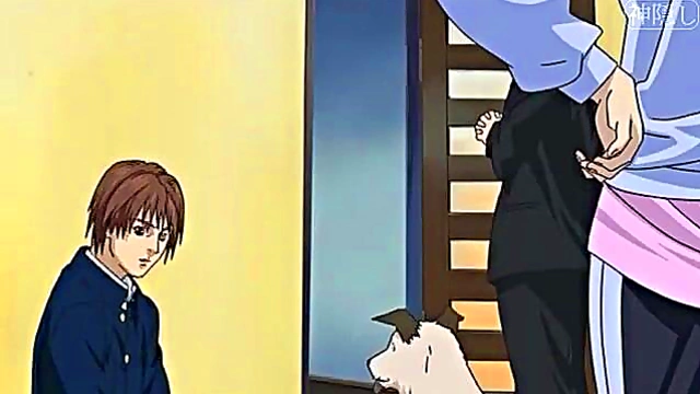 Excited Anime Couple Engages in Intense Action Packed Gantz Scene