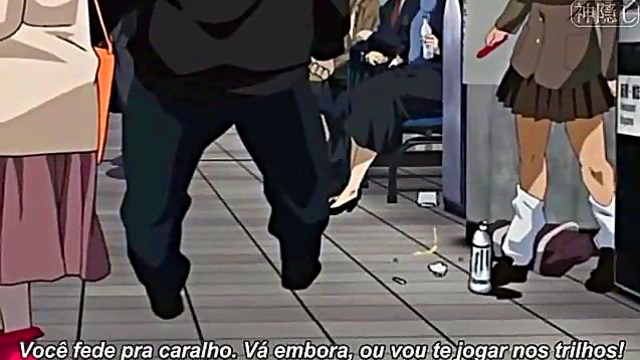 Excited Anime Couple Engages in Intense Action Packed Gantz Scene