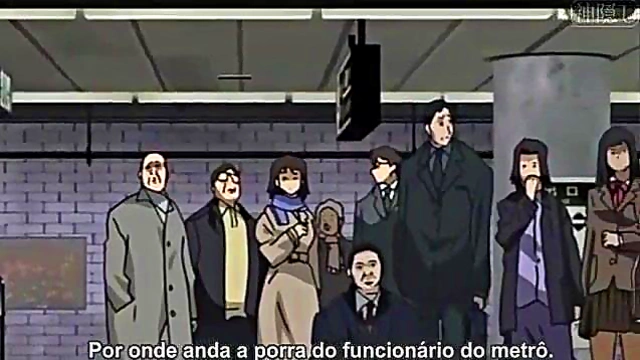 Excited Anime Couple Engages in Intense Action Packed Gantz Scene