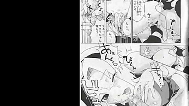 Sakura Enjoys Intense Hentai Sex With Naruto and Kakashi