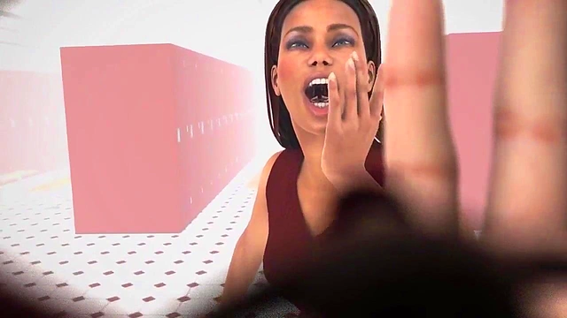 Giantess Domination in 3D Hentai Locker Room Sex Game Adventure