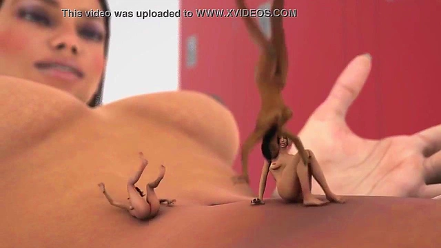 Giantess Domination in 3D Hentai Locker Room Sex Game Adventure