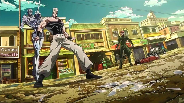 Jojo's Bizarre Adventure – Anime Couple Engages in Uncensored Passionate Encounter