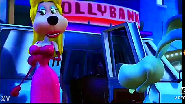 Furry Ms Rabbit Strips Tease in Yiffish 3D Anime Clip