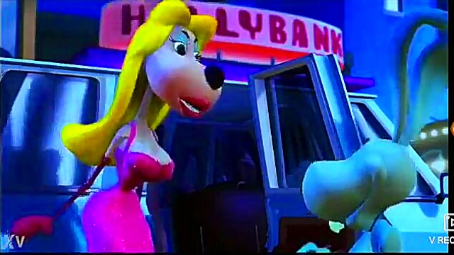 Furry Ms Rabbit Strips Tease in Yiffish 3D Anime Clip