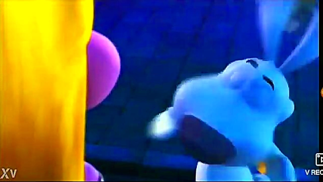 Furry Ms Rabbit Strips Tease in Yiffish 3D Anime Clip