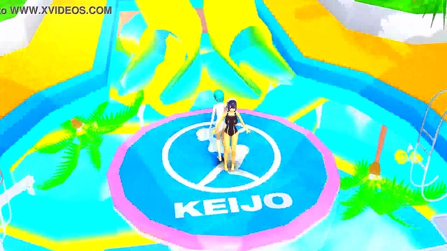 Hentai Beach Battle – Keijo Android Shows Off Super Butt Boobs in Exciting Fight Scene