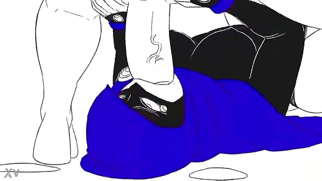 Raven Gets Face Fucked in Steamy Teen Titans Hentai Scene
