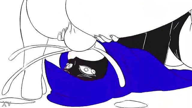 Raven Gets Face Fucked in Steamy Teen Titans Hentai Scene