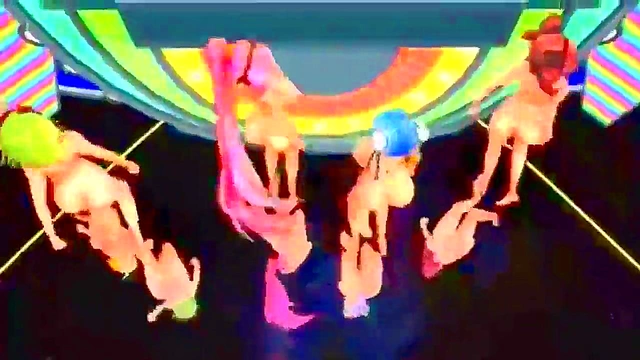 Cute Idol Shows Off Her Moves in MMD Hentai Fantasy Scene