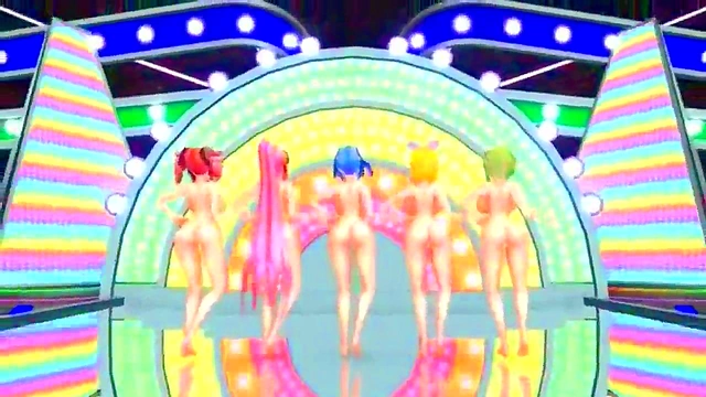 Cute Idol Shows Off Her Moves in MMD Hentai Fantasy Scene