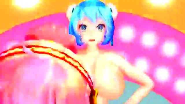 Cute Idol Shows Off Her Moves in MMD Hentai Fantasy Scene