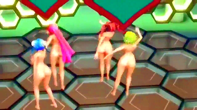 Cute Idol Shows Off Her Moves in MMD Hentai Fantasy Scene