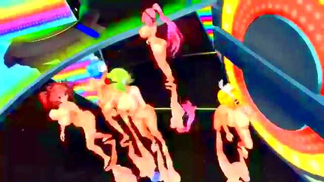 Cute Idol Shows Off Her Moves in MMD Hentai Fantasy Scene