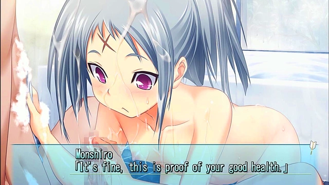 Petite Teen Gives Blowjob In Majikoi Eroge Anime Scene