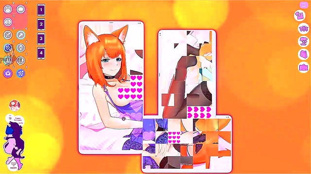 Foxy Redhead Catgirl Waifu Masturbates With Toys & Moans Loudly
