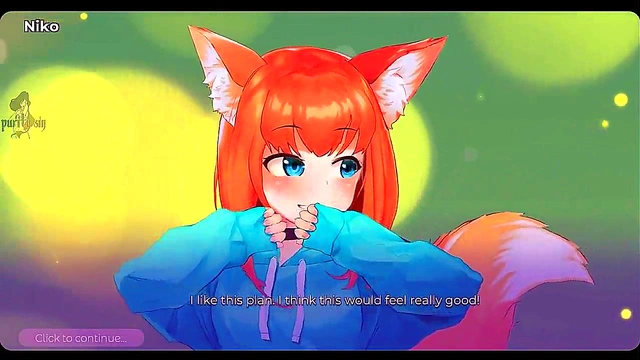 Foxy Redhead Catgirl Waifu Masturbates With Toys & Moans Loudly